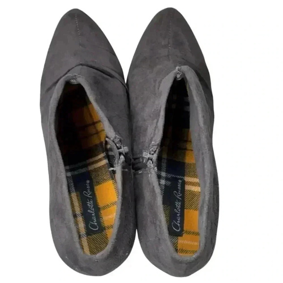 Charlotte Russe suede gray heels size 8 - Picture 4 of 6